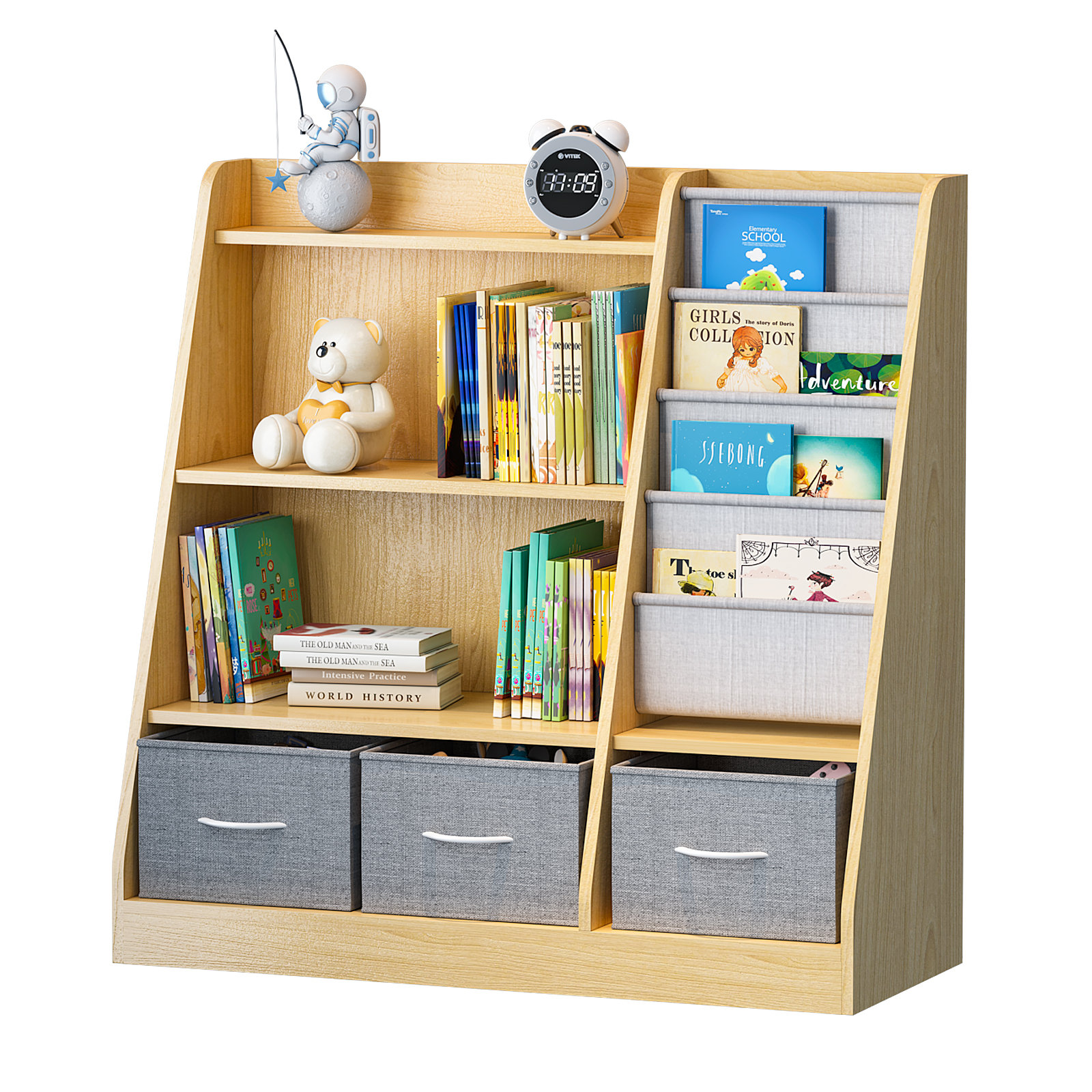 Isabelle & Max™ Ameiah 36" L x 15" W x 36" H Montessori Bookshelf Wayfair
